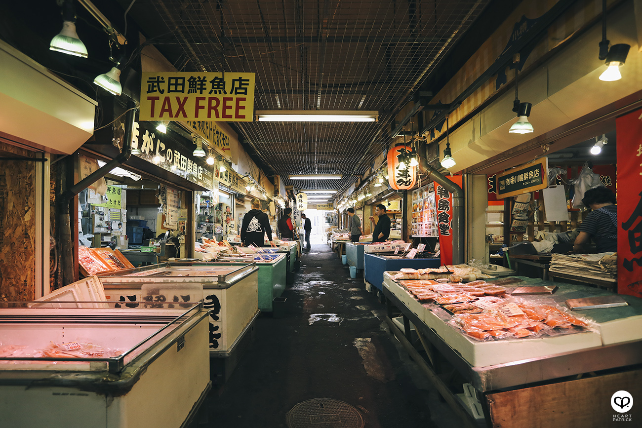 heartpatrick travel photography photojournalism hokkaido japan street seafood fisherman market