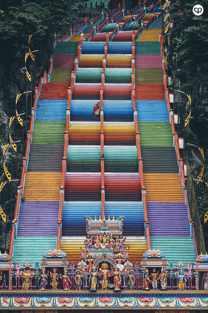 heartpatrick street photography urban heritage kuala lumpur batu caves indian temple colorful steps