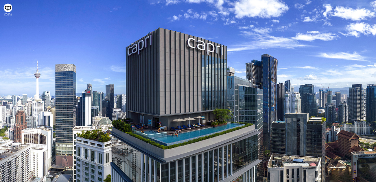 heartpatrick aerial architecture interior real estate property developer photography capri by fraser bukit bintang CDC