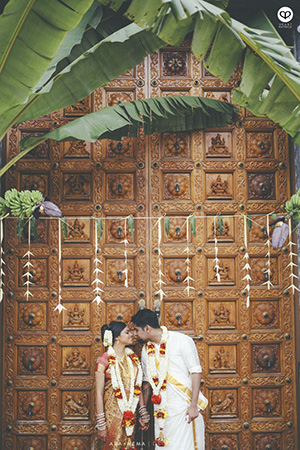 indian wedding temple ceremony portrait