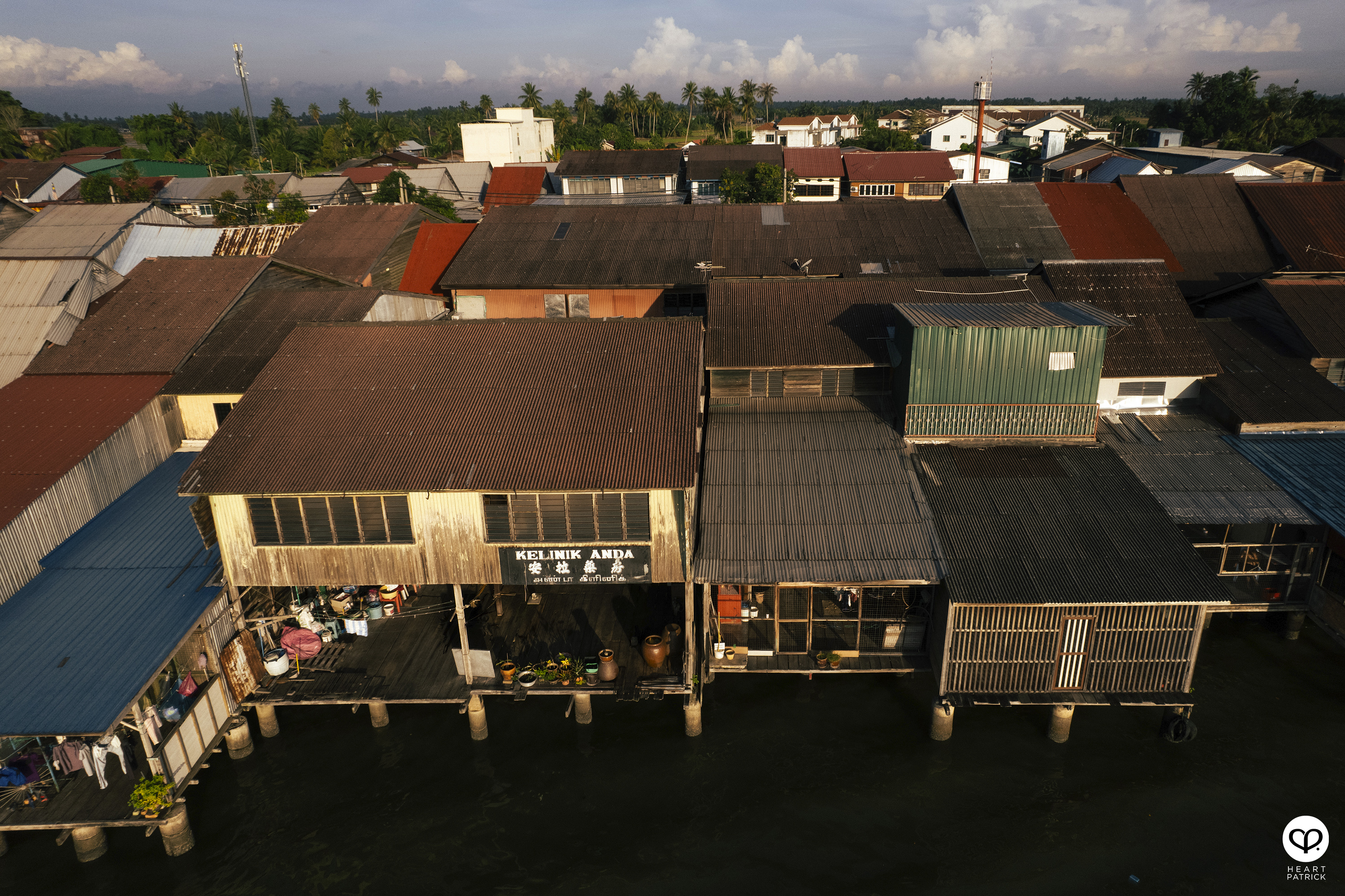 heartpatrick kuala kurau perak malaysia heritage fishing village aerial photography