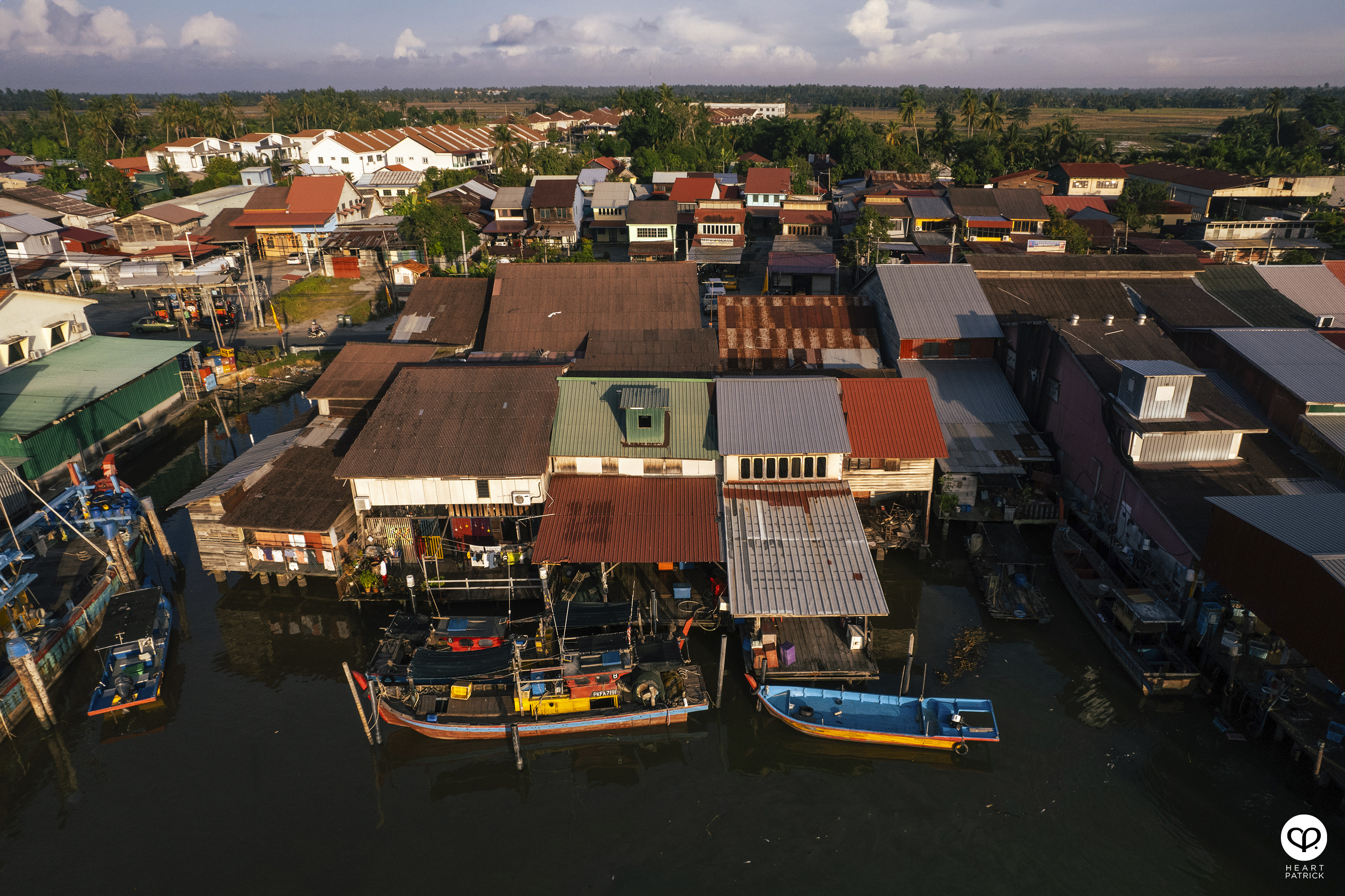 heartpatrick kuala kurau perak malaysia heritage fishing village aerial photography