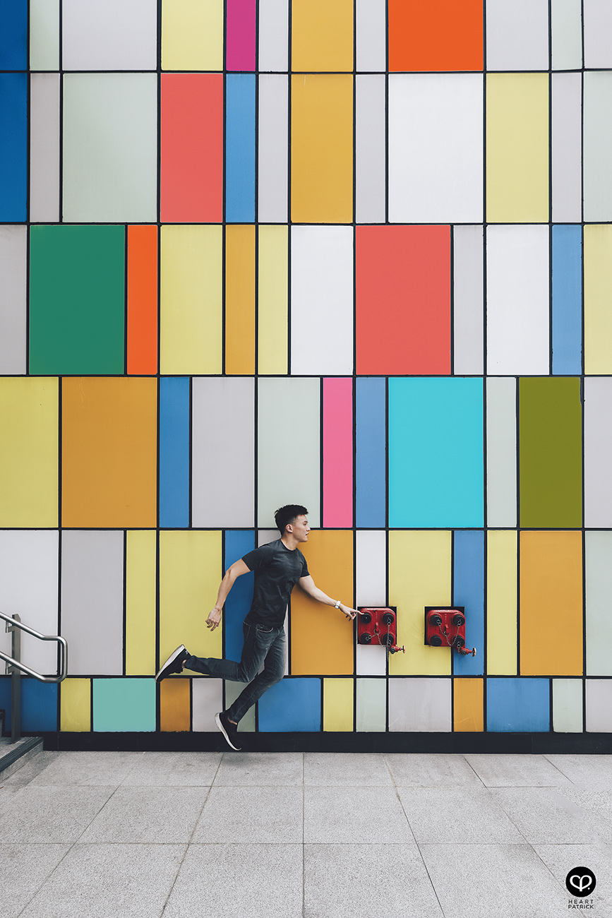 heartpatrick urban exploring street photography maluri mrt station cheras colorful façade