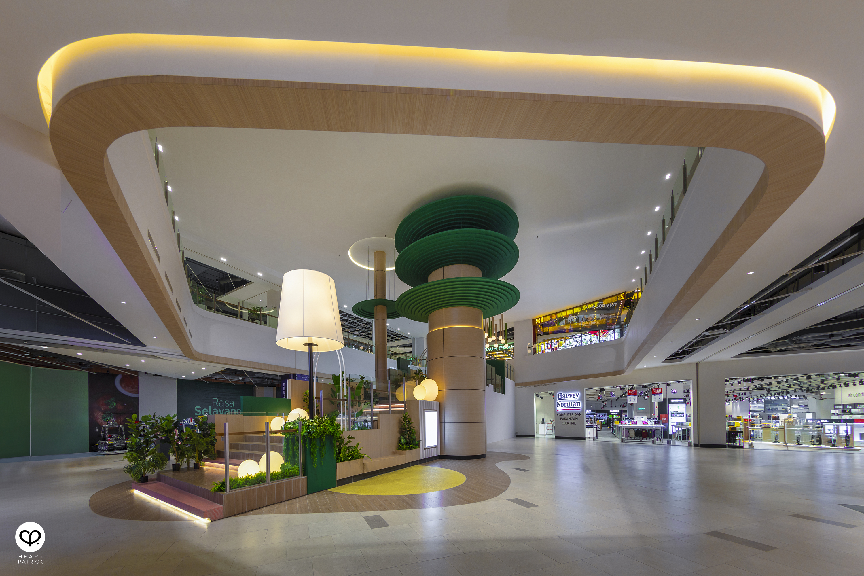 heartpatrick shopping mall retail interior photography 168 park mall selayang designtone
