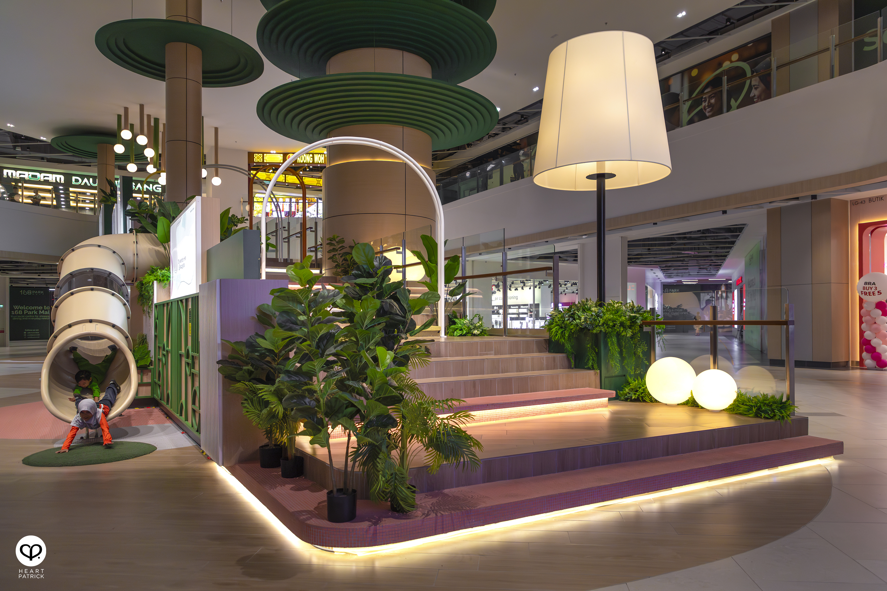 heartpatrick shopping mall retail interior photography 168 park mall selayang designtone