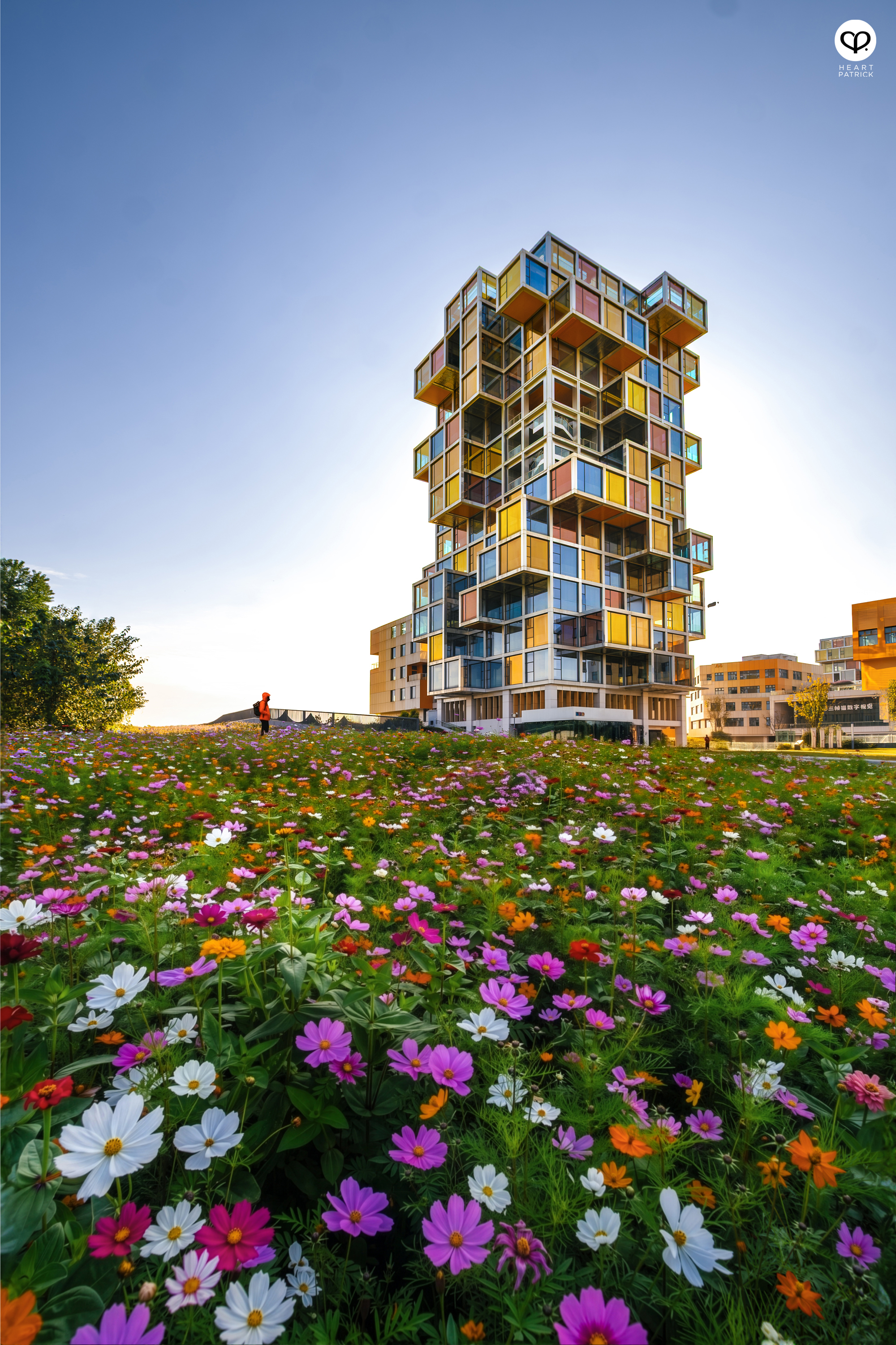 heartpatrick architecture photography tianfu culture park chengdu china rainbow building