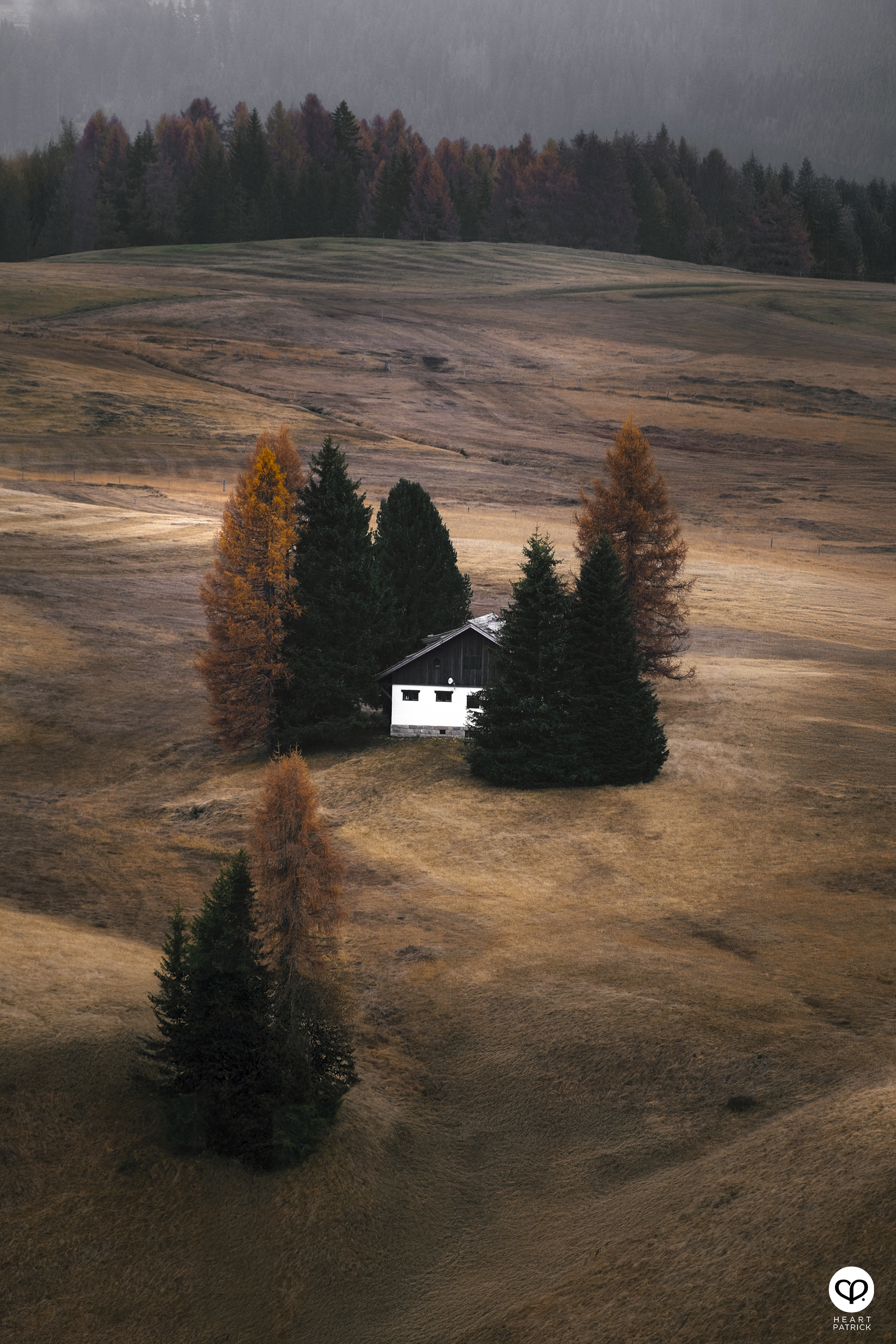 heartpatrick travel aerial photography seceda ridgeline dolomites italy