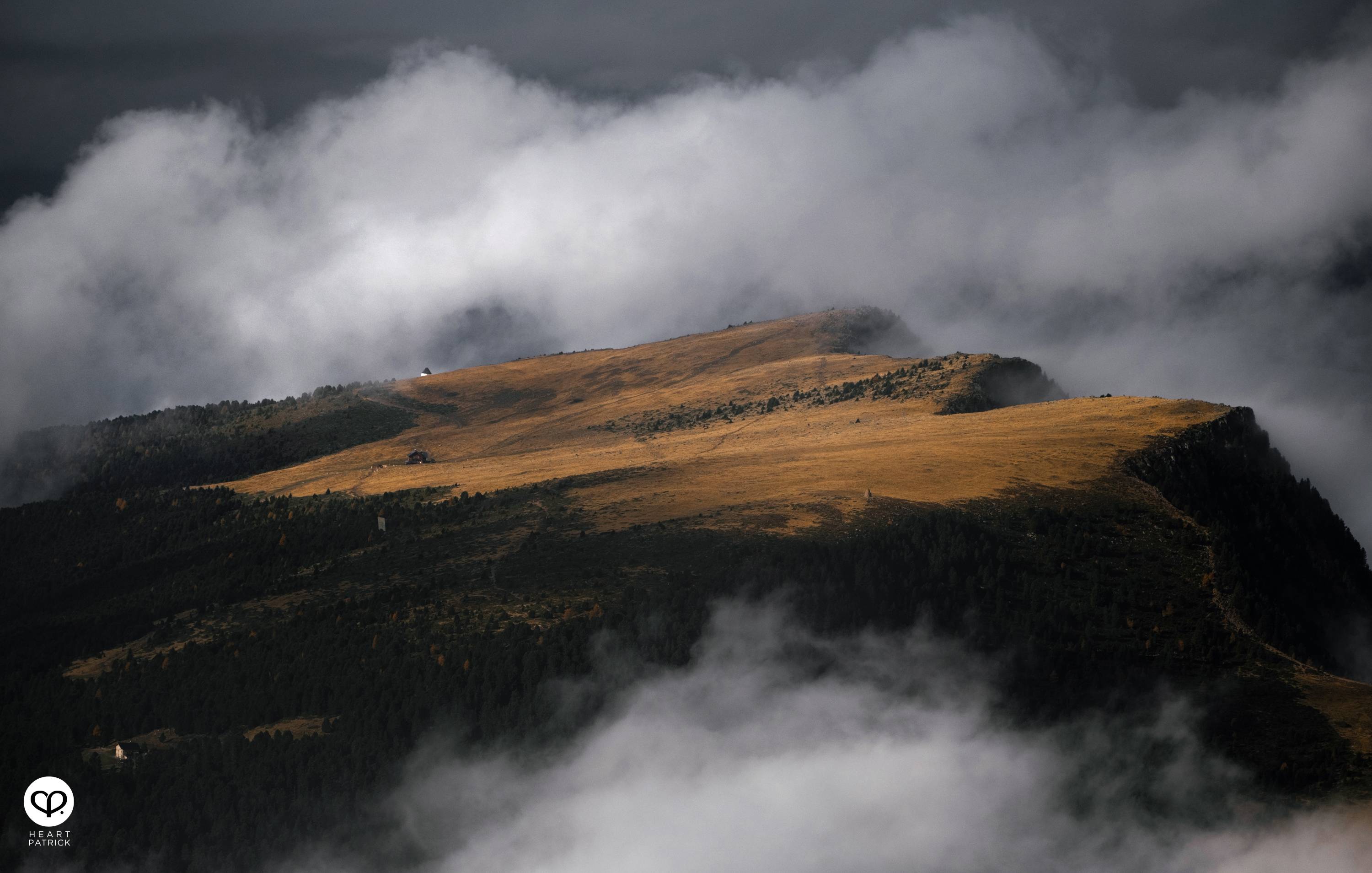 heartpatrick travel aerial photography seceda ridgeline dolomites italy