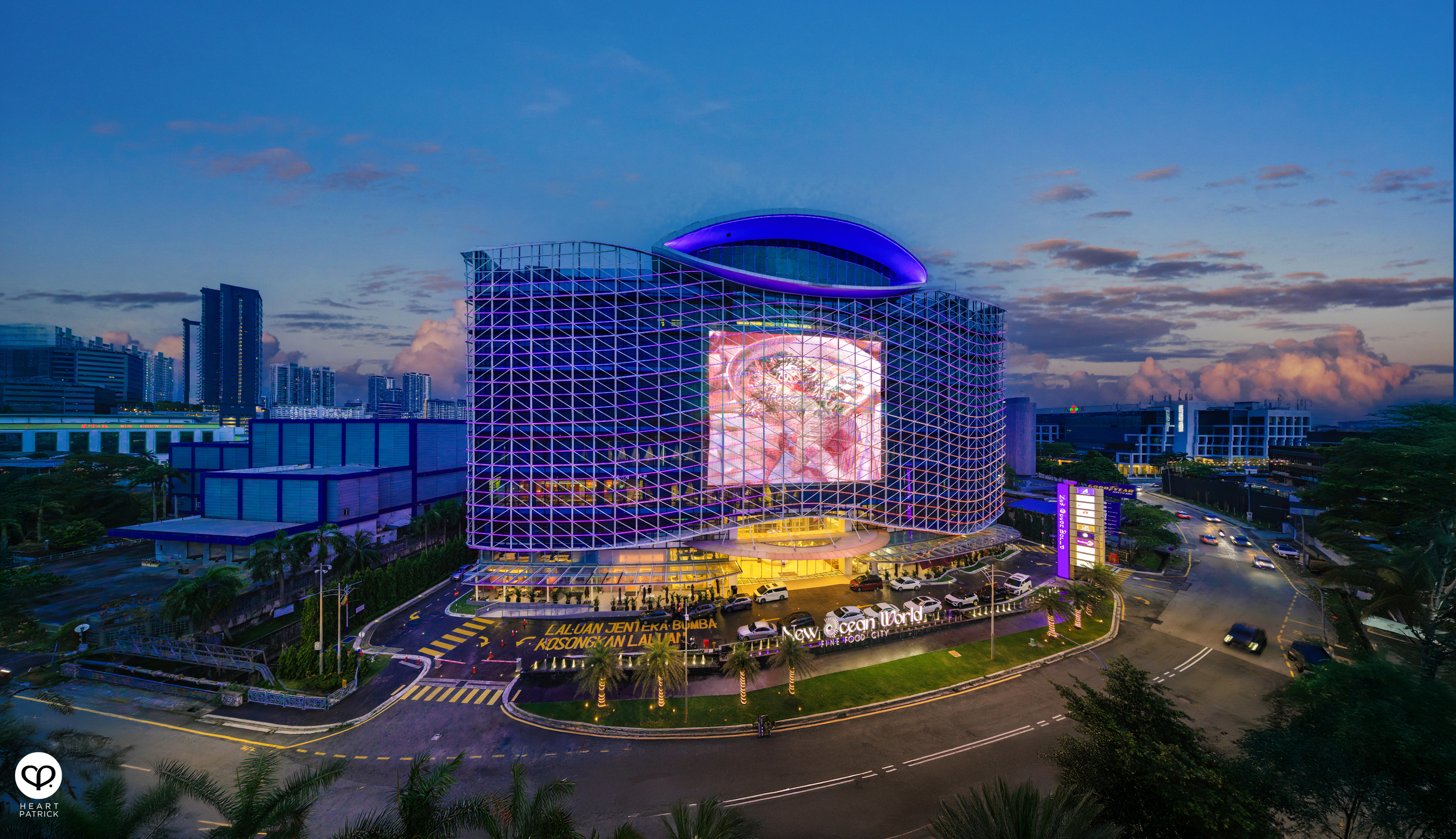 heartpatrick architecture aerial photography new ocean world fine food city petaling jaya nwka architects