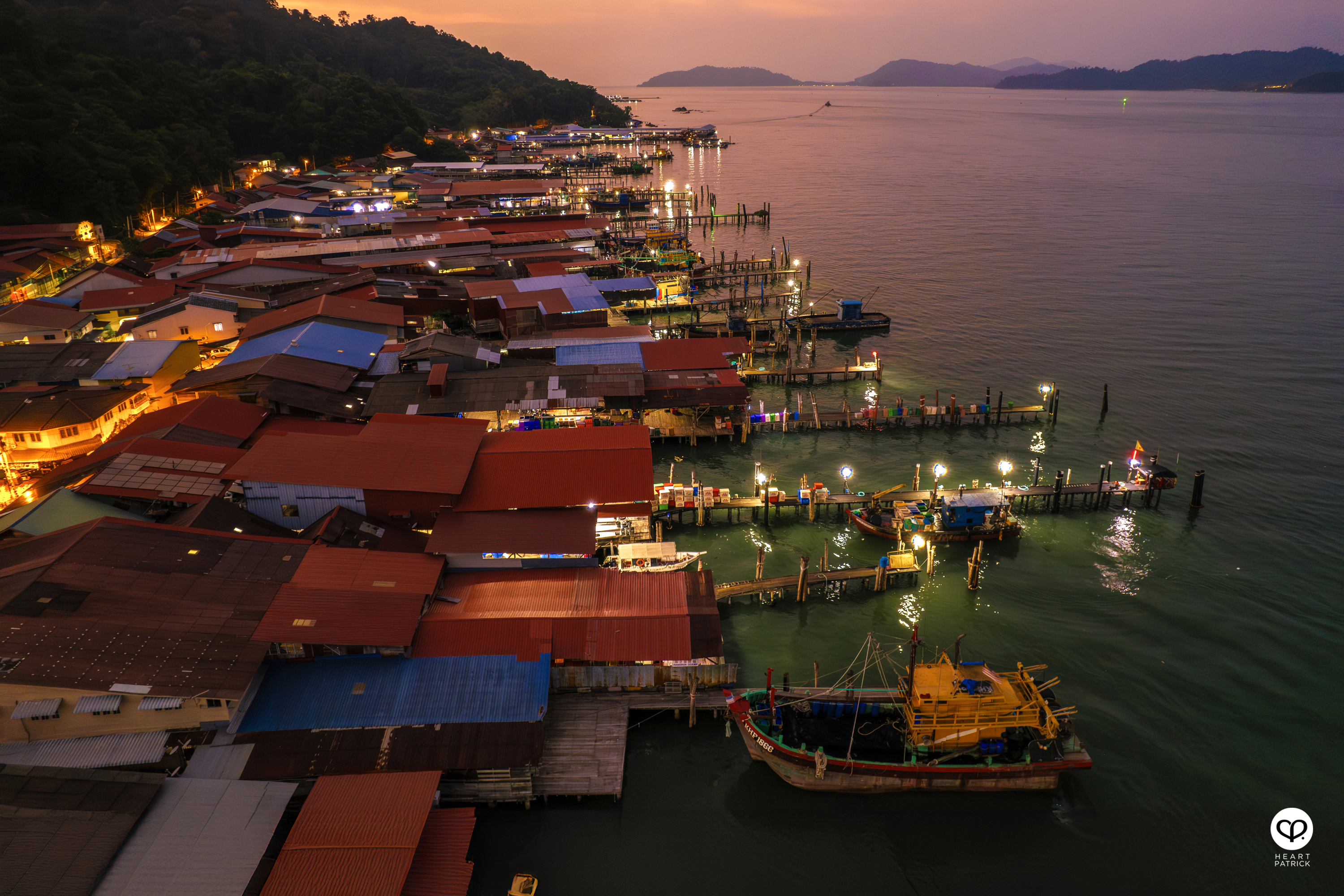 heartpatrick sungai pinang village pulau pangkor malaysia fishing