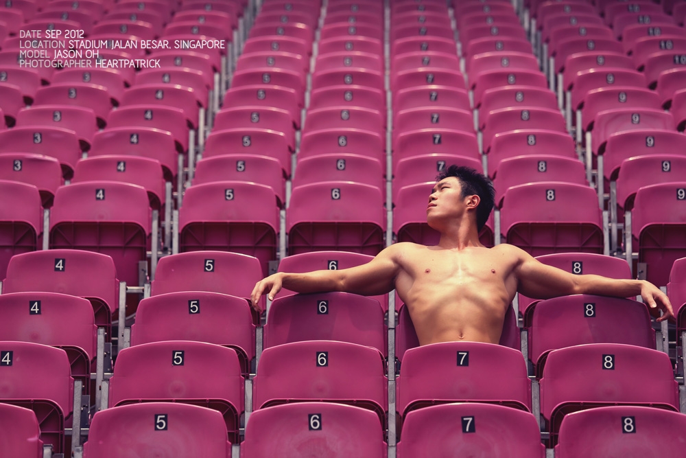 cute sexy asian boy guy portrait swimming trunk