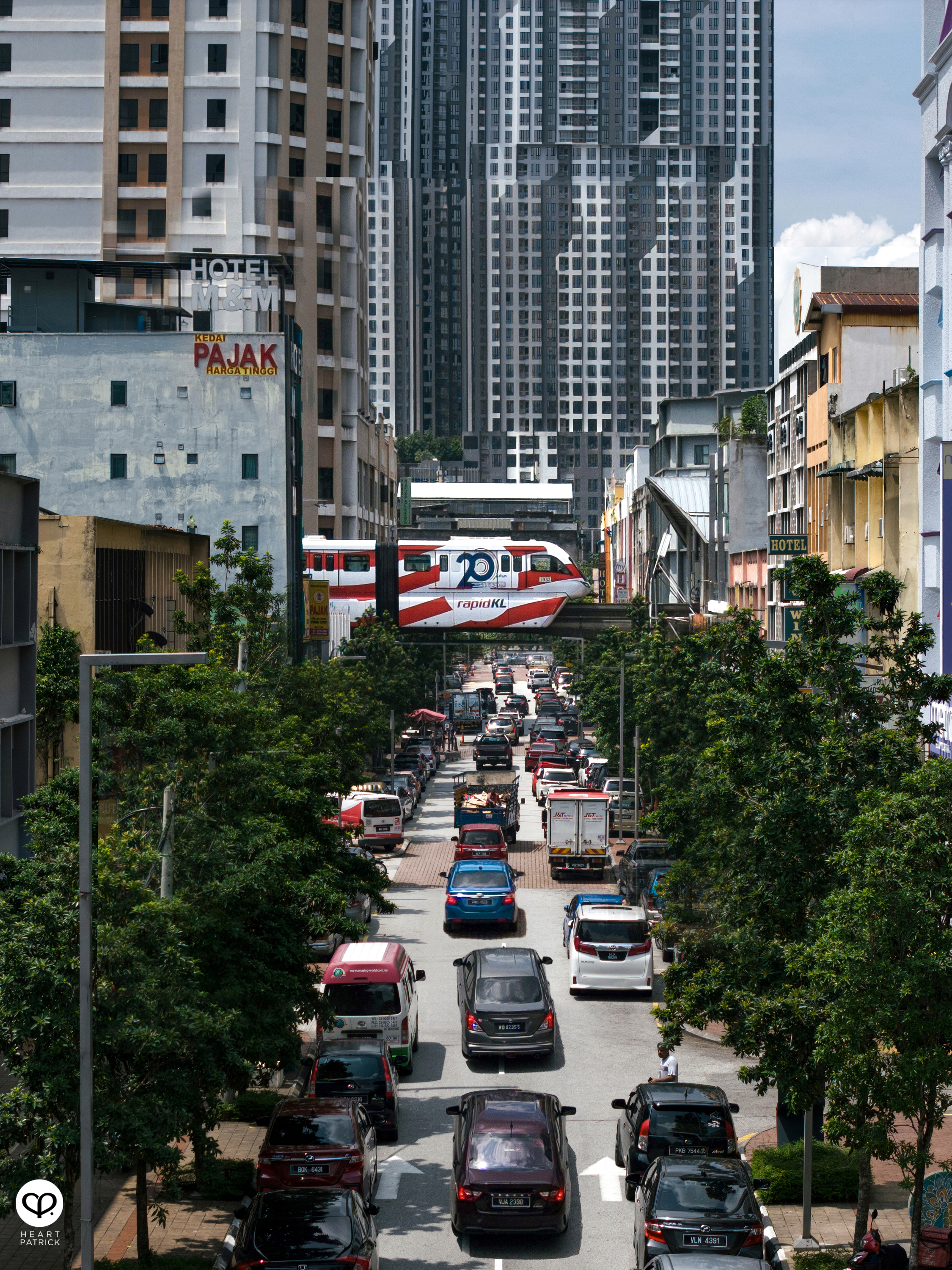 heartpatrick street urban exploring photography rapid KL kuala lumpur train transportation