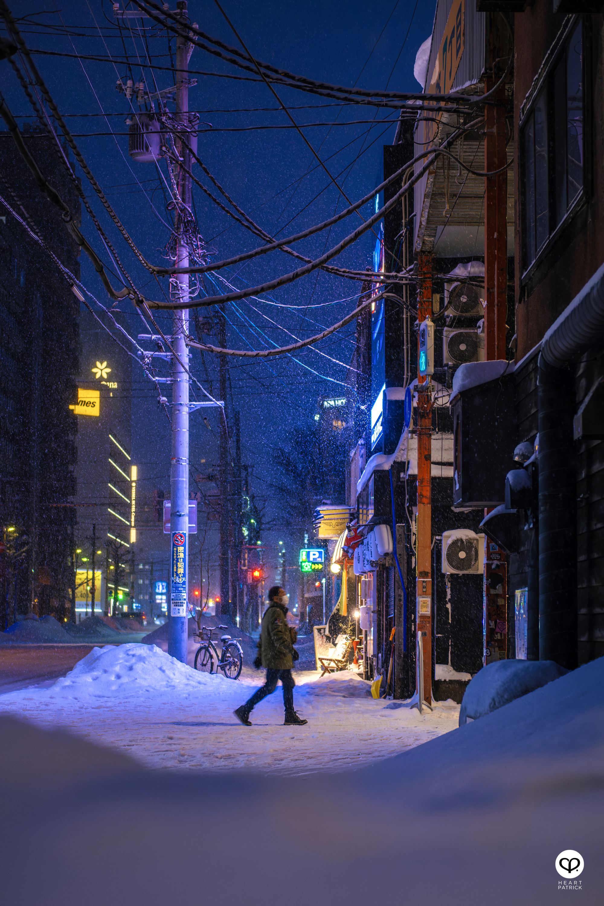 heartpatrick travel street photography sapporo japan winter