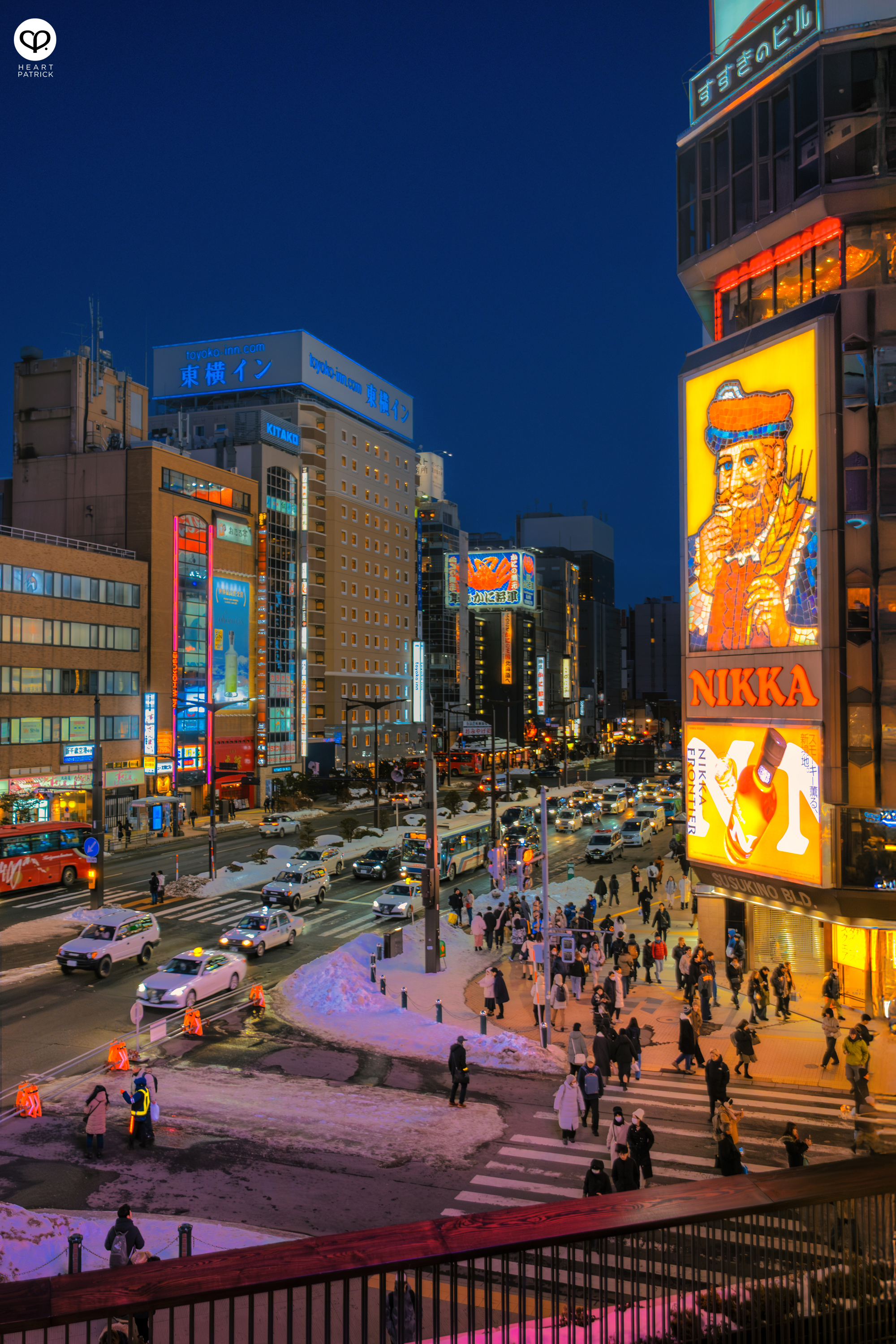 heartpatrick travel street photography sapporo japan winter