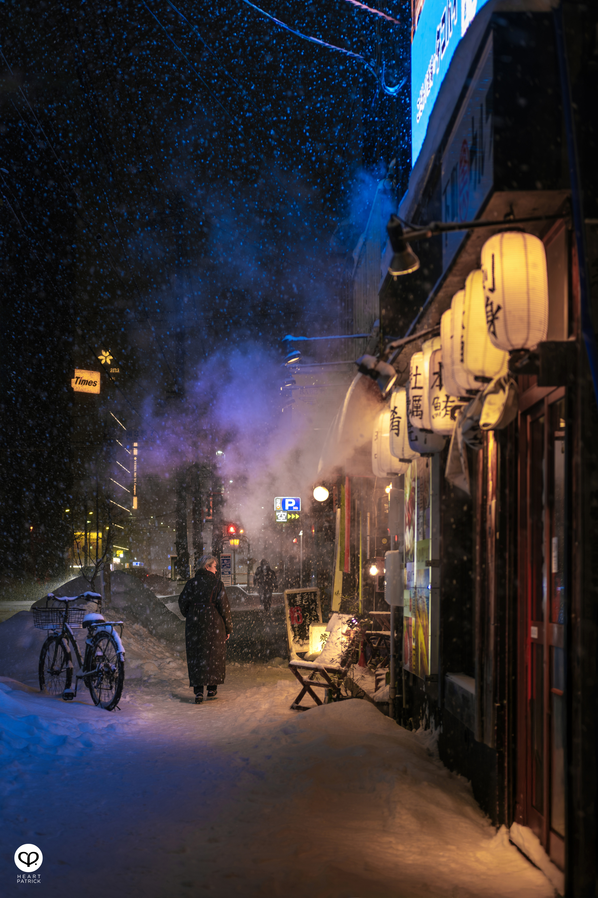 heartpatrick travel street photography sapporo japan winter