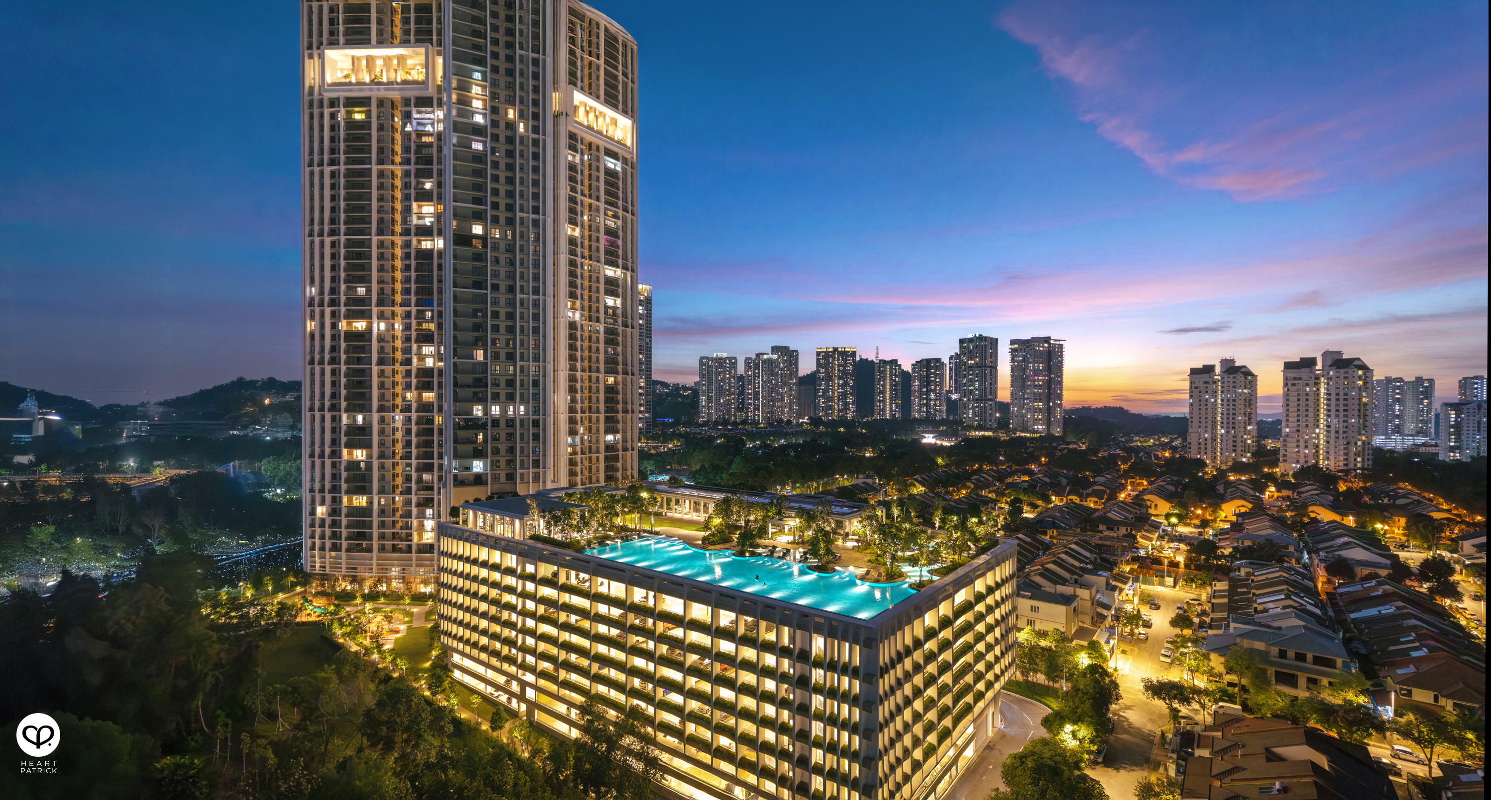 heartpatrick architecture real estate photography park place desa parkcity shafik zaman architects