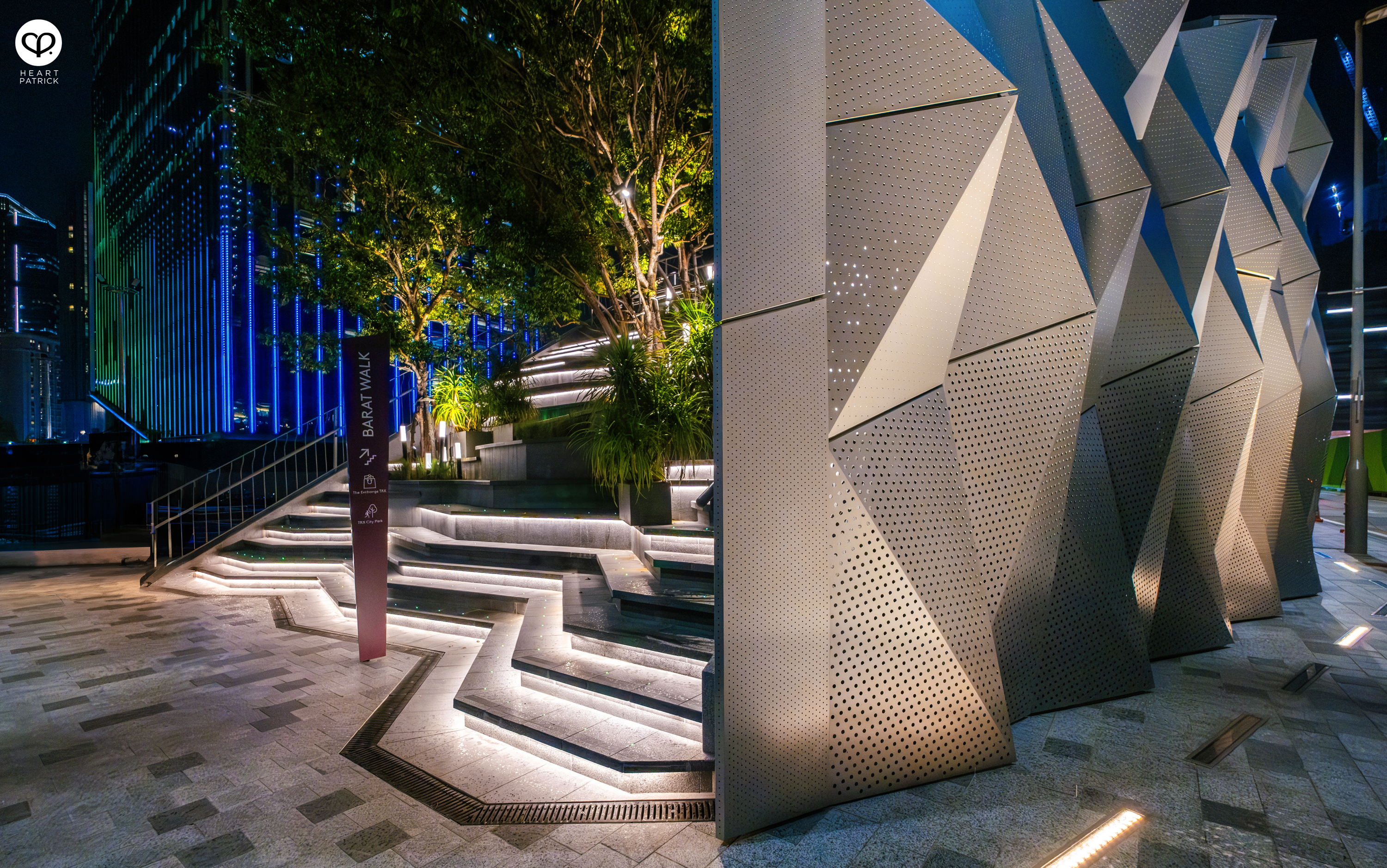 heartpatrick street aerial architecture photography barat walk tun razak exchange kuala lumpur