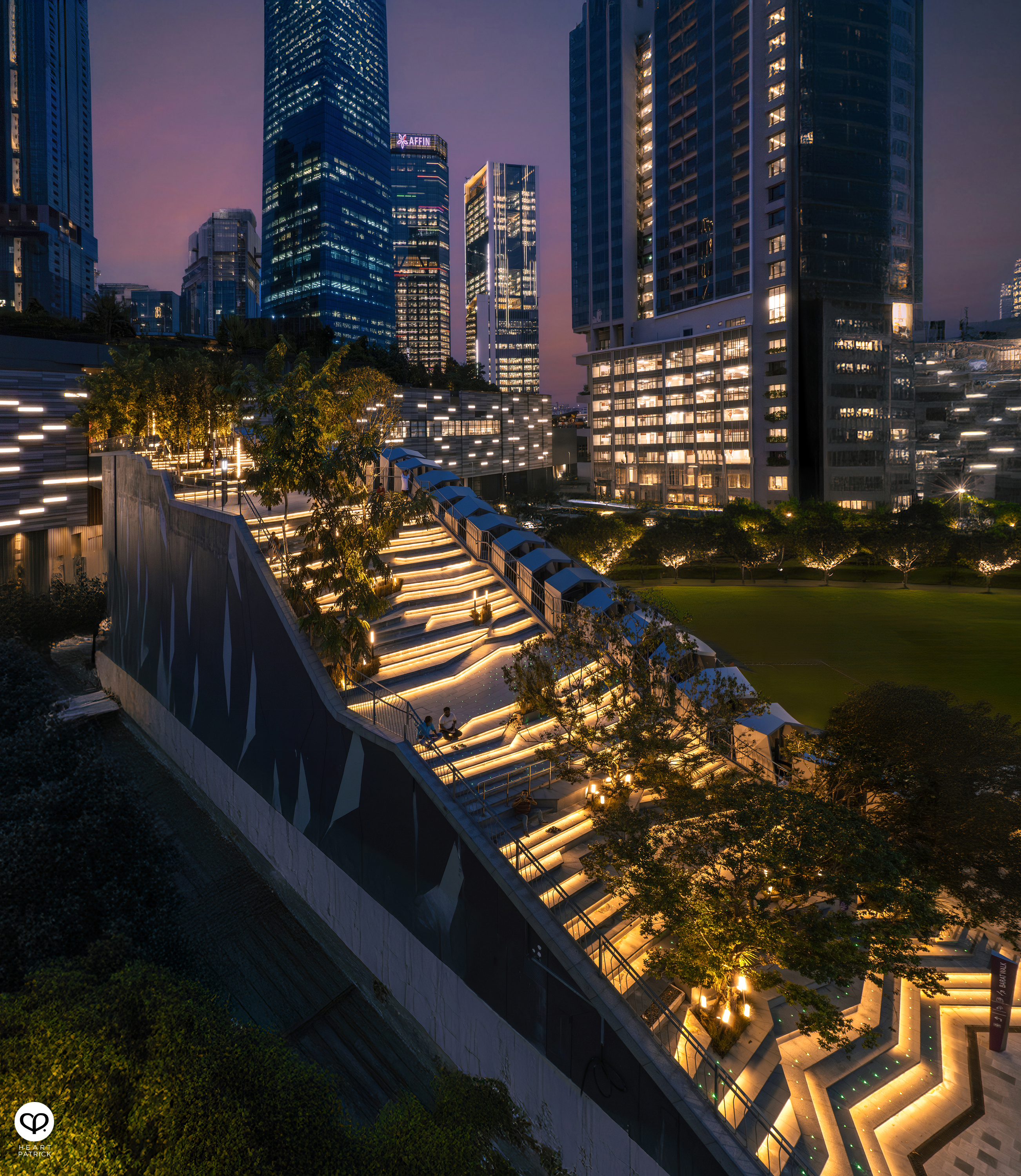 heartpatrick street aerial architecture photography barat walk tun razak exchange kuala lumpur